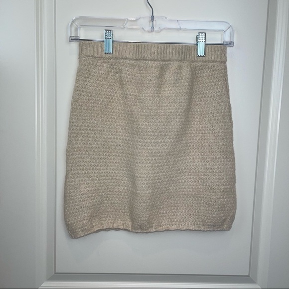 Free People Mae Sweater Mini Skirt Au Lait Sz XS - Picture 7 of 16